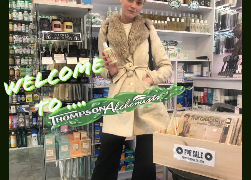 Soho fashion model loves Thompson Alchemists natural white tea body lotion