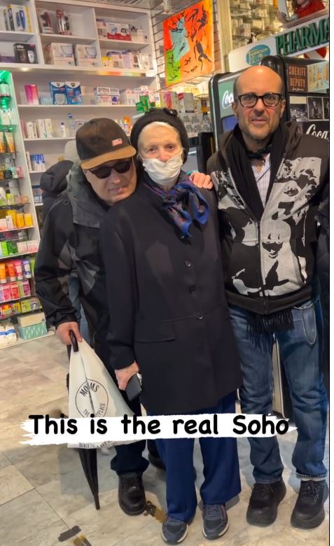 a picture of Gary to the right of are Sarah and John two of the many original residents of Thompson Street 